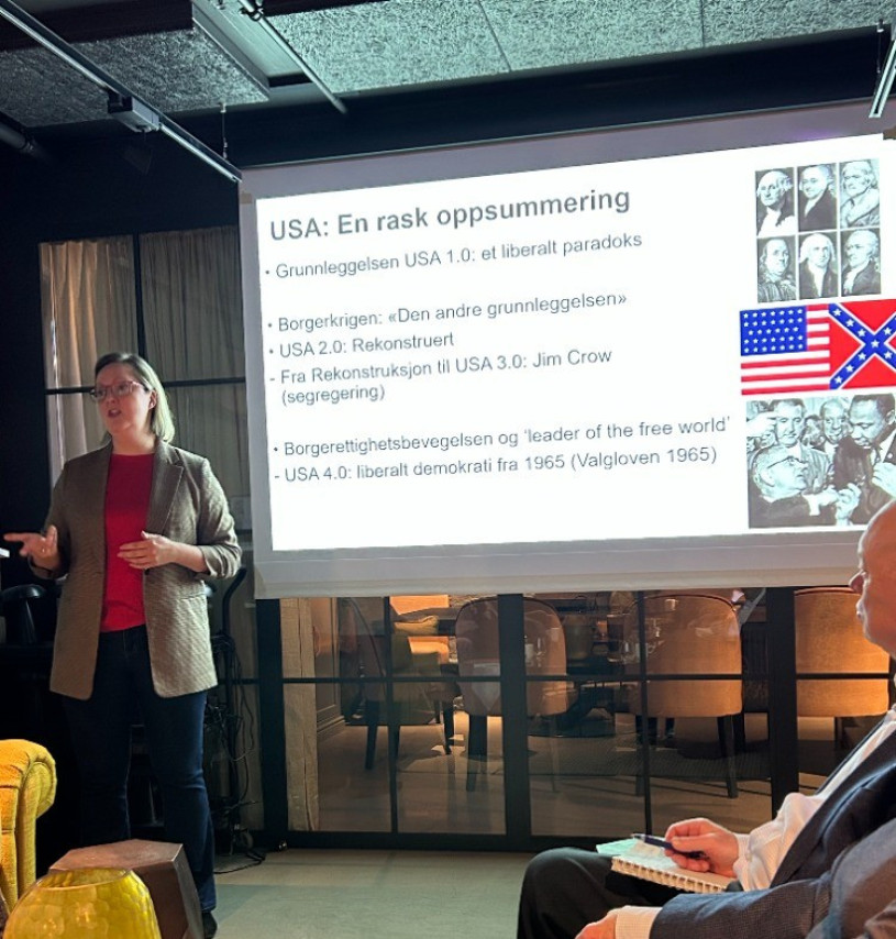Hilde Restad med tema "Demokratiet i USA"